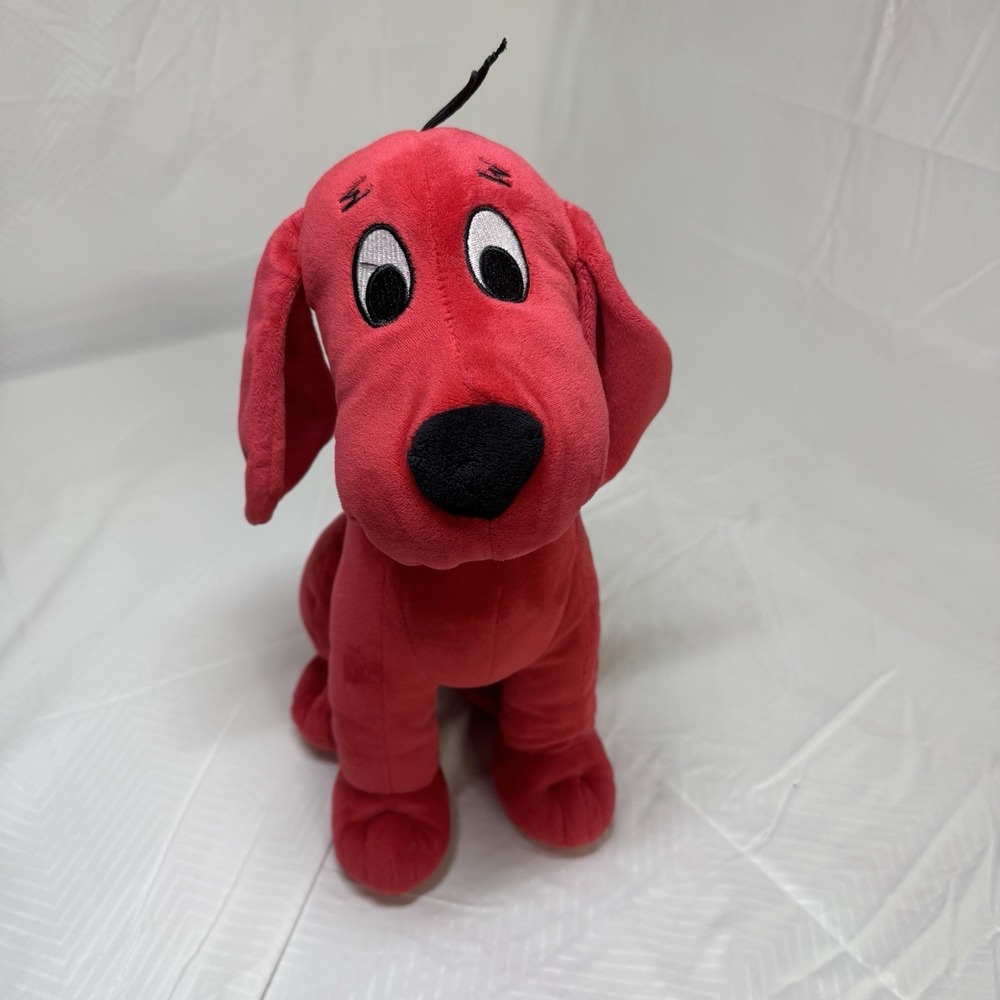 Large Red Dog Plush 14-inch Stuffed Animal Soft Puppy Toy Kids Gift